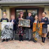 Middle School Students Express Their Creativity on Canvas