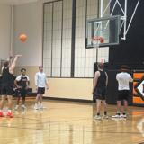 Faculty Takes the Win in Senior vs. Faculty Basketball Game